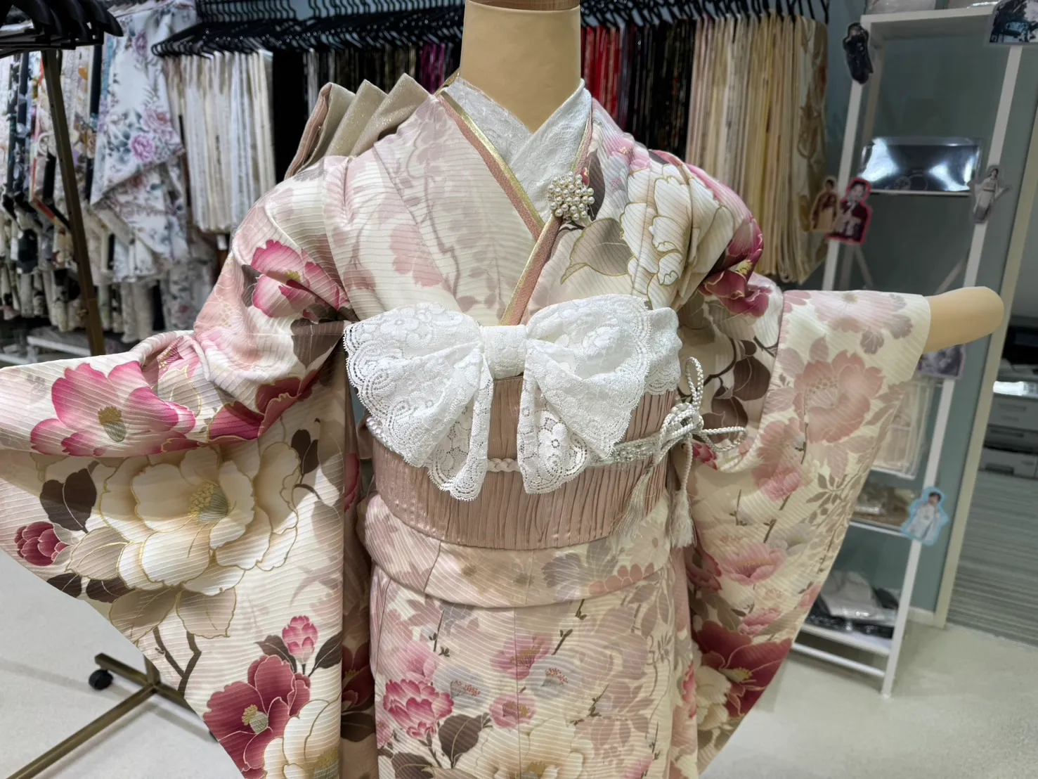 成人式　振袖レンタル　成人式振袖　くすみガーリー　くすみカラー　ピンク　