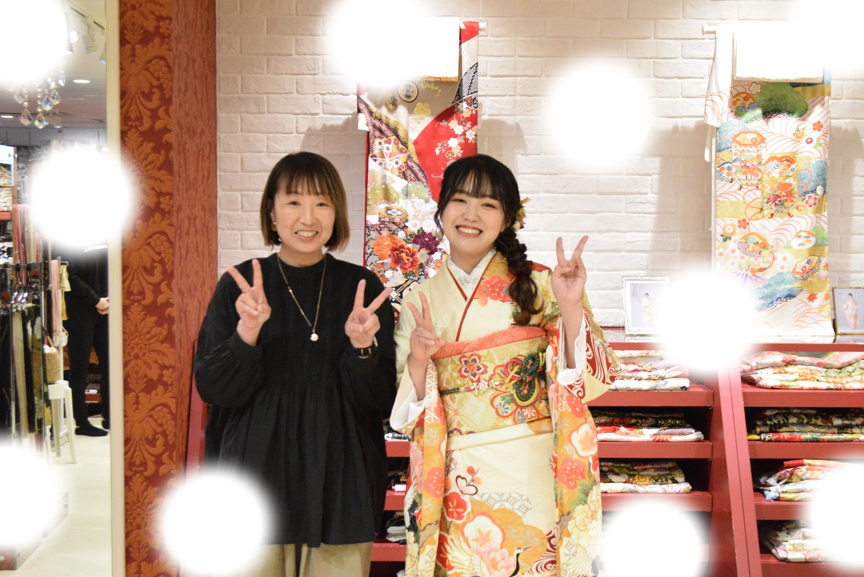 成人式　前撮り　梅田　袴　くすみカラー　かわいい　イマドキ　淡色　古典　タカゼン　撮影