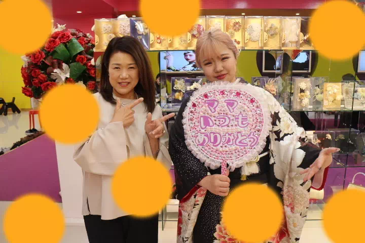 TAKAZEN神戸店　　成人式　振袖　レンタル　前撮り撮影会　イマドキ　カワイイ　コディネート　黒　ヴィンテージ