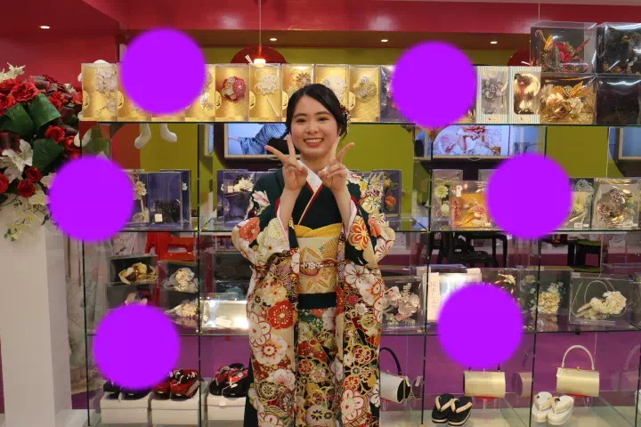 TAKAZEN神戸店　前撮り撮影会　イマドキ　カワイイ　コディネート　振袖　レンタル　袴　