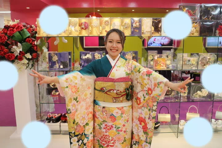 TAKAZEN神戸店　前撮り撮影会　イマドキ　カワイイ　コディネート　振袖　レンタル　袴　
