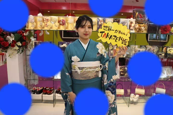 成人式　振袖レンタル　前撮り撮影会　　TAKAZEN神戸三宮店　イマドキ　カワイイ