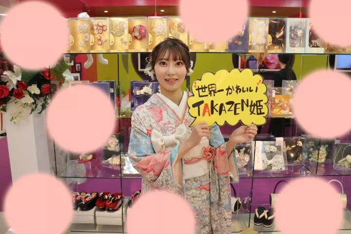 成人式　振袖レンタル　前撮り撮影会　　TAKAZEN神戸三宮店　ママ振り　イマドキ