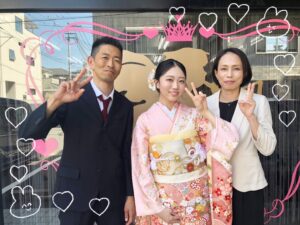 振袖　レンタル　奈良　前撮り　白色　ピンク　古典柄　綺麗　可愛い