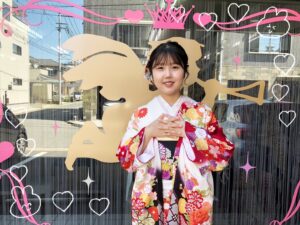 振袖　レンタル　奈良　前撮り　正統派古典　赤/黒/白　御所車柄/牡丹柄　人気　上品　可愛い