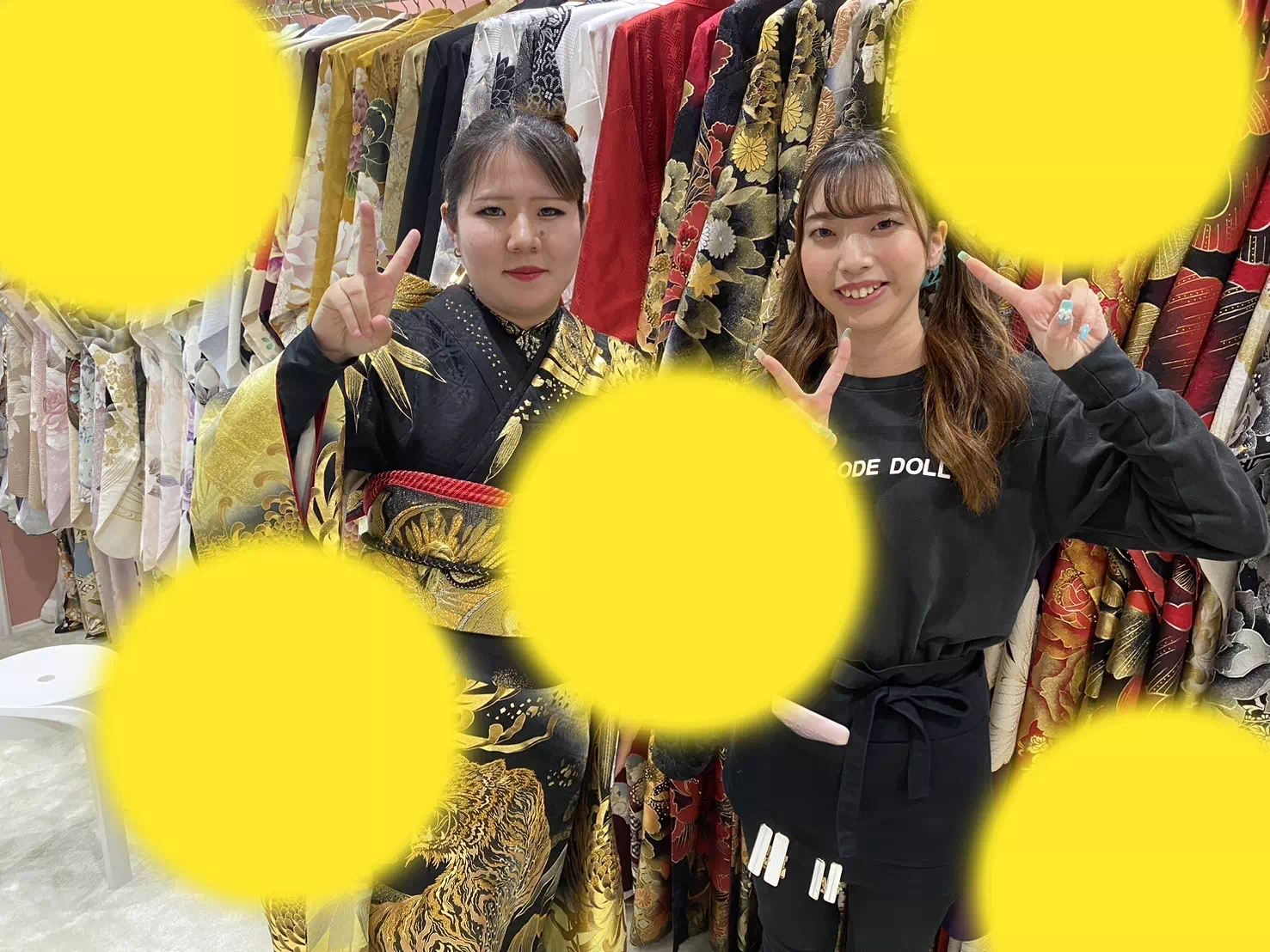 TAKAZEN姫路店　姫路市　成人式　卒業式　袴　振袖　イマドキ振袖　香音　JAPANMODE　オリジナル　ギャル　