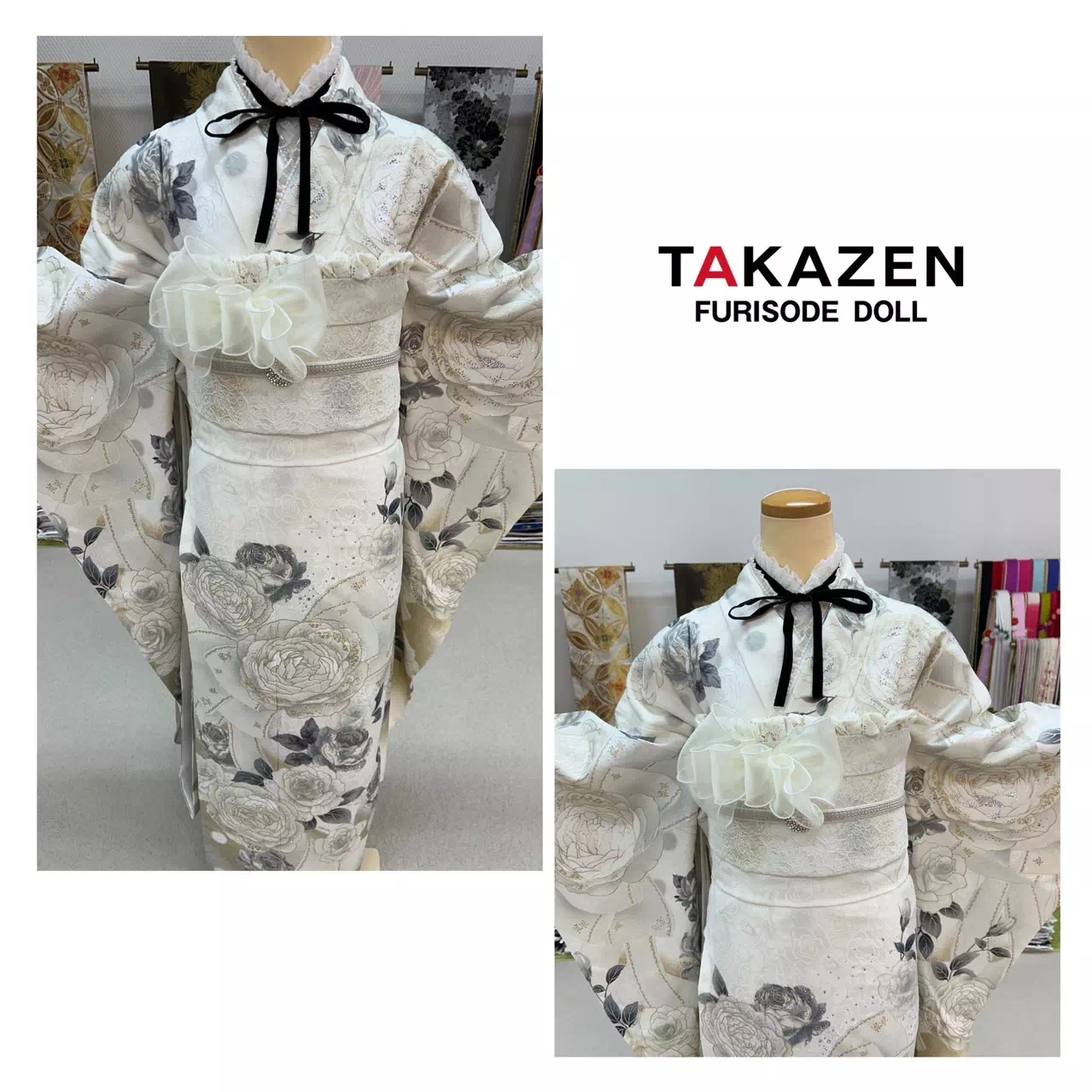TAKAZEN神戸店　前撮り撮影会　イマドキ　カワイイ　コディネート　振袖　レンタル　袴　