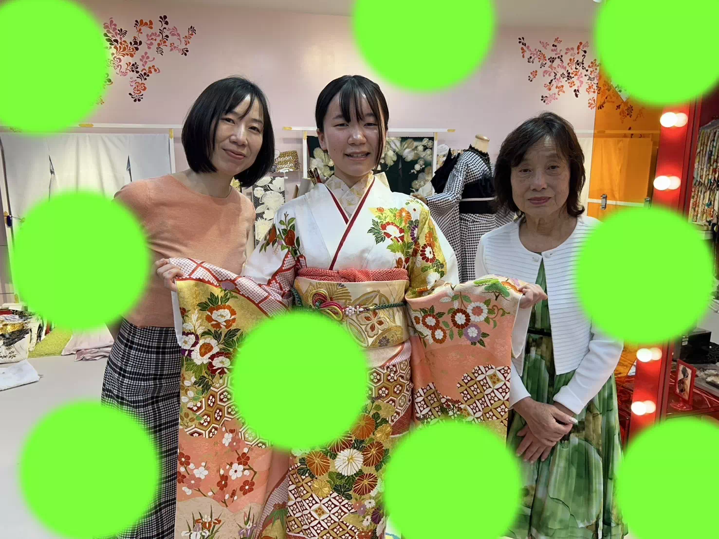 TAKAZEN神戸店　　成人式　振袖　レンタル　前撮り撮影会　イマドキ　カワイイ　コディネート　プレミアム古典
