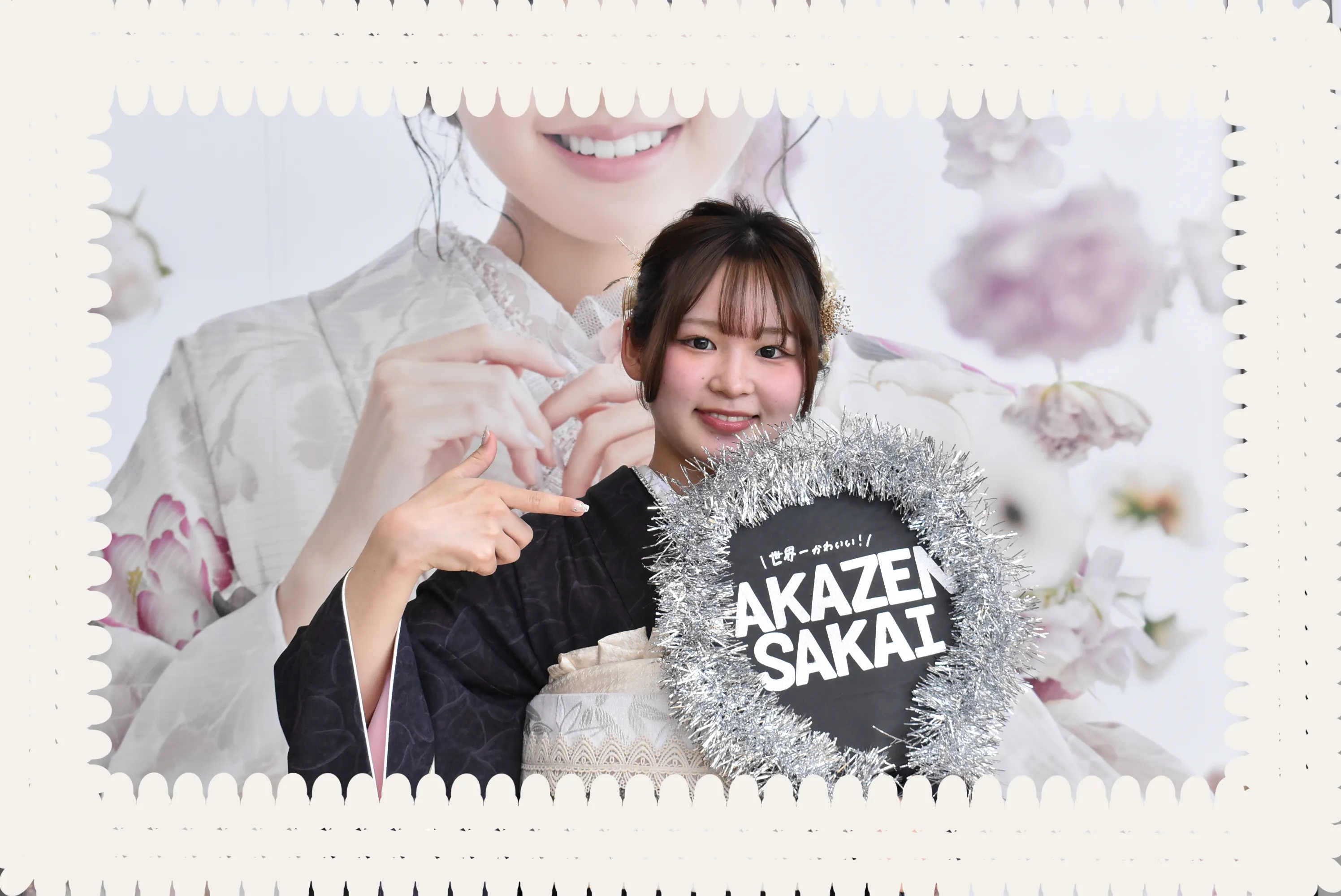 成人式　振袖レンタル　成人式振袖　TAKAZEN　くすみエレガント　吉木千紗都　シンプル　紫