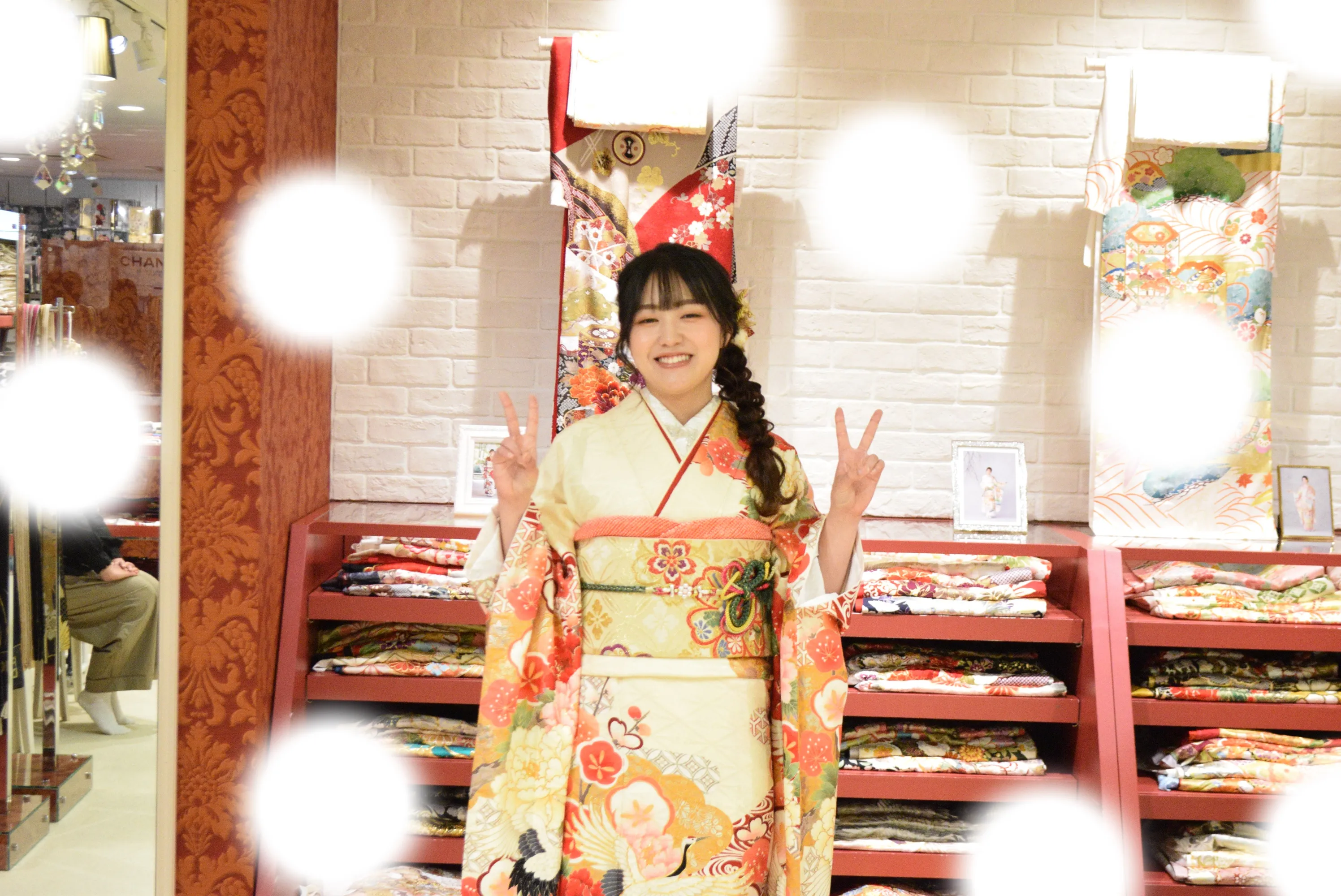 成人式　前撮り　梅田　袴　くすみカラー　かわいい　イマドキ　淡色　古典　タカゼン　撮影