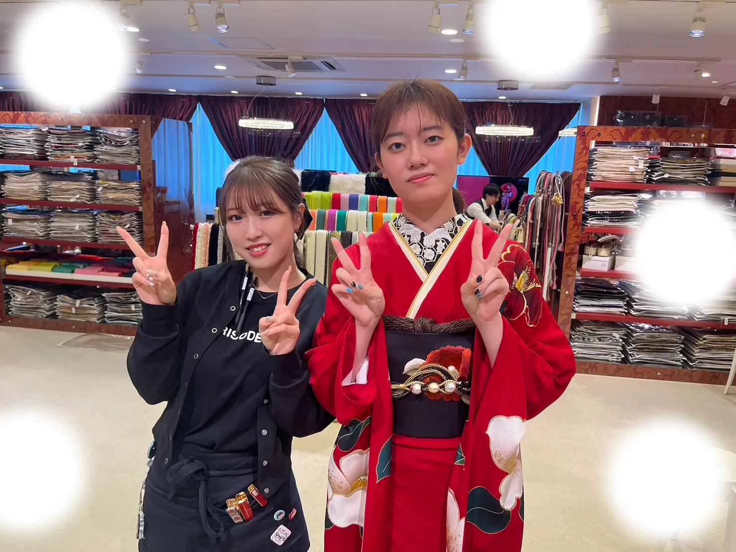成人式　前撮り　梅田　袴　くすみカラー　かわいい　イマドキ　淡色　古典　タカゼン　撮影