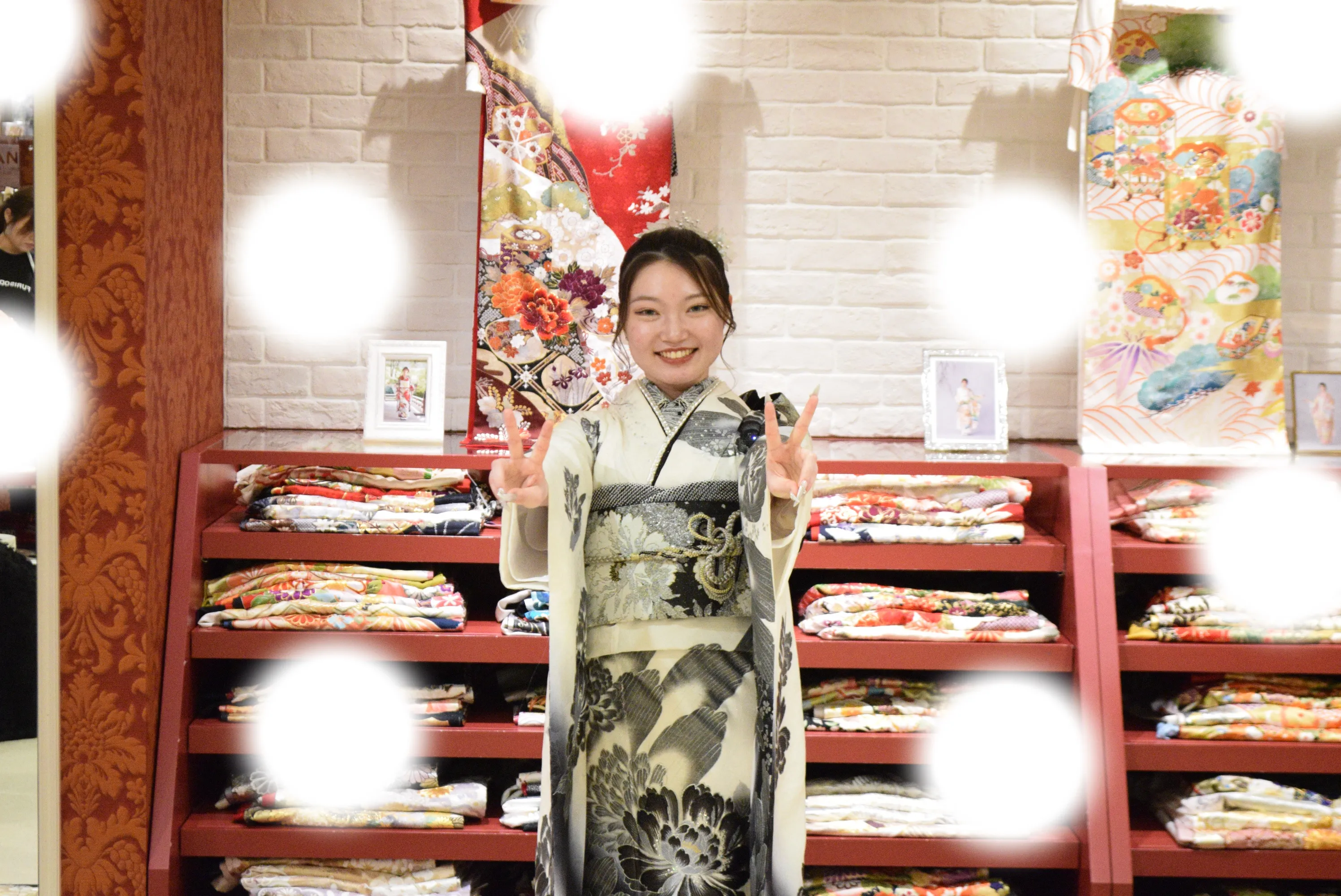 成人式　前撮り　梅田　袴　くすみカラー　かわいい　イマドキ　淡色　古典　タカゼン　撮影
