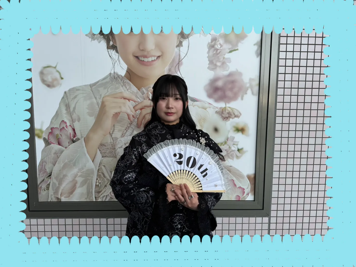 振袖　前撮り撮影会　TAKAZEN堺店　タカゼンオリジナル　グリッター振袖　キラキラ　派手