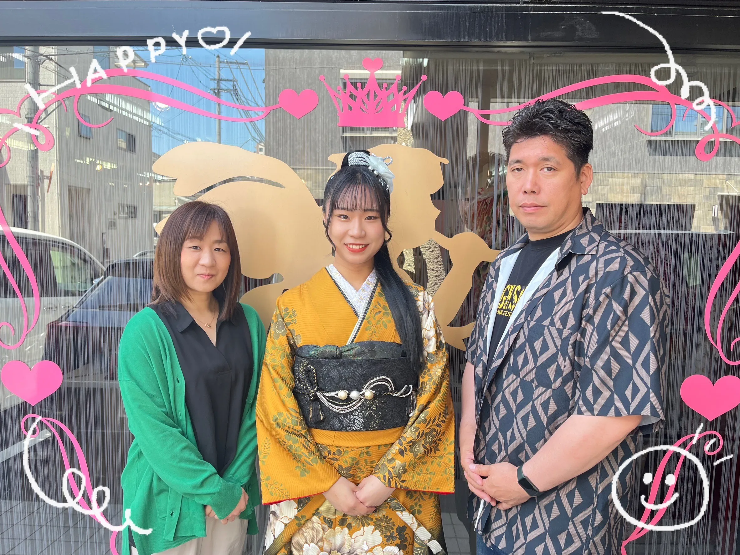 振袖　レンタル　奈良　振袖安い　ヴィンテージスタイル　からし/黒　牡丹柄　ノスタルジック　個性的振袖　人気　アンティーク調　ブーツスタイル