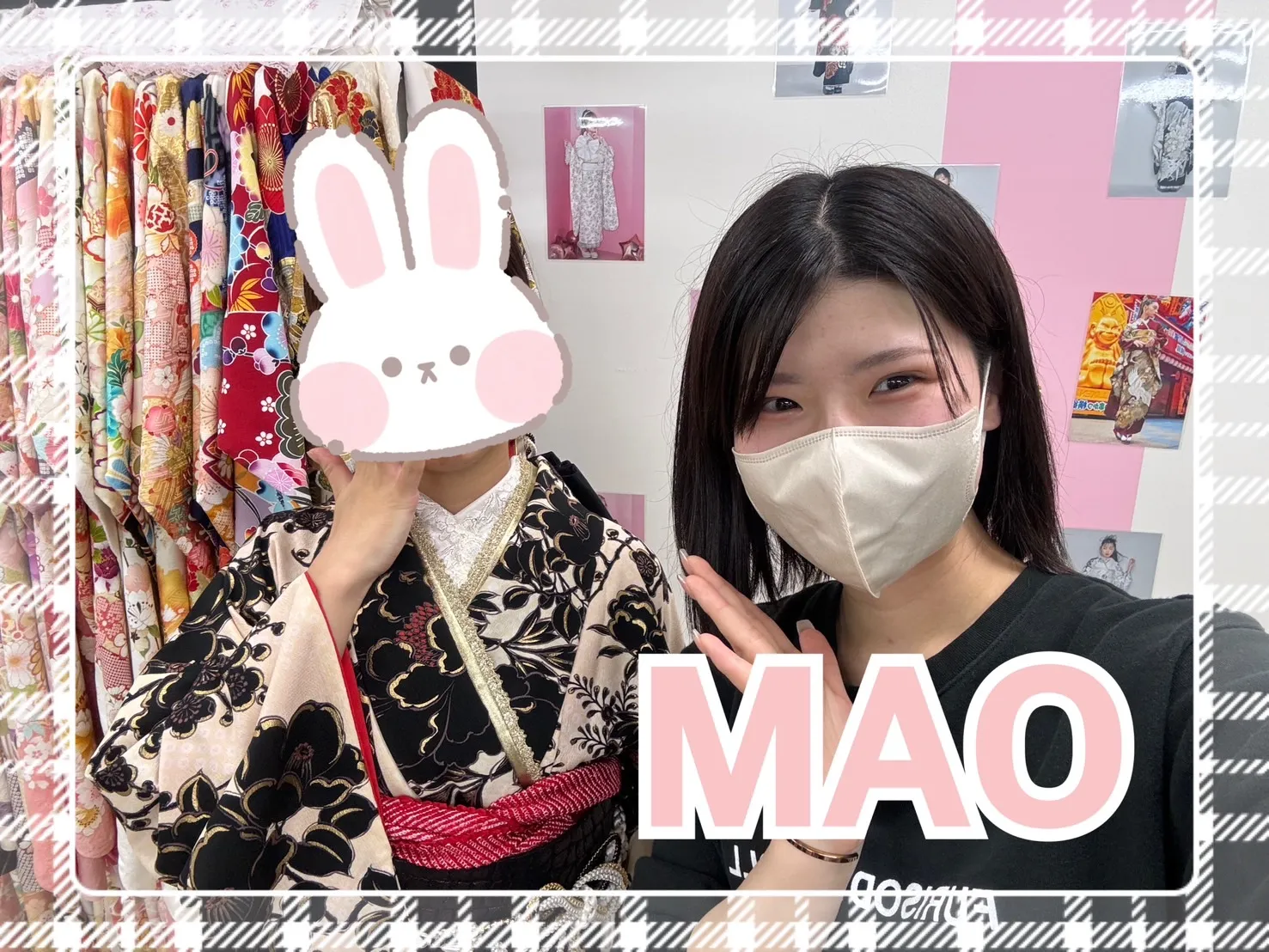振袖　レンタル　奈良　ニューくすみレトロ　ベージュ/ブラウン　牡丹柄　大正ロマン　アンティーク調　レースインナー/足袋ブーツコーデ　香音ちゃん
