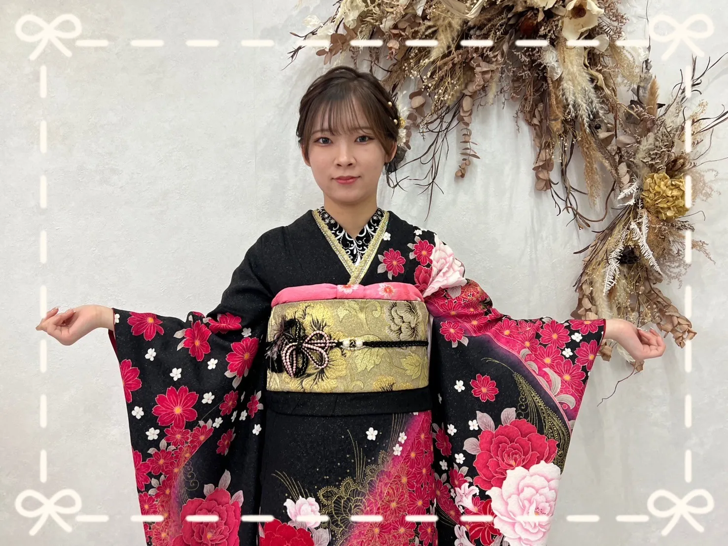 振袖　レンタル　前撮り　撮影会　可愛い　おしゃれ　かっこいい　イマドキ　くすみ