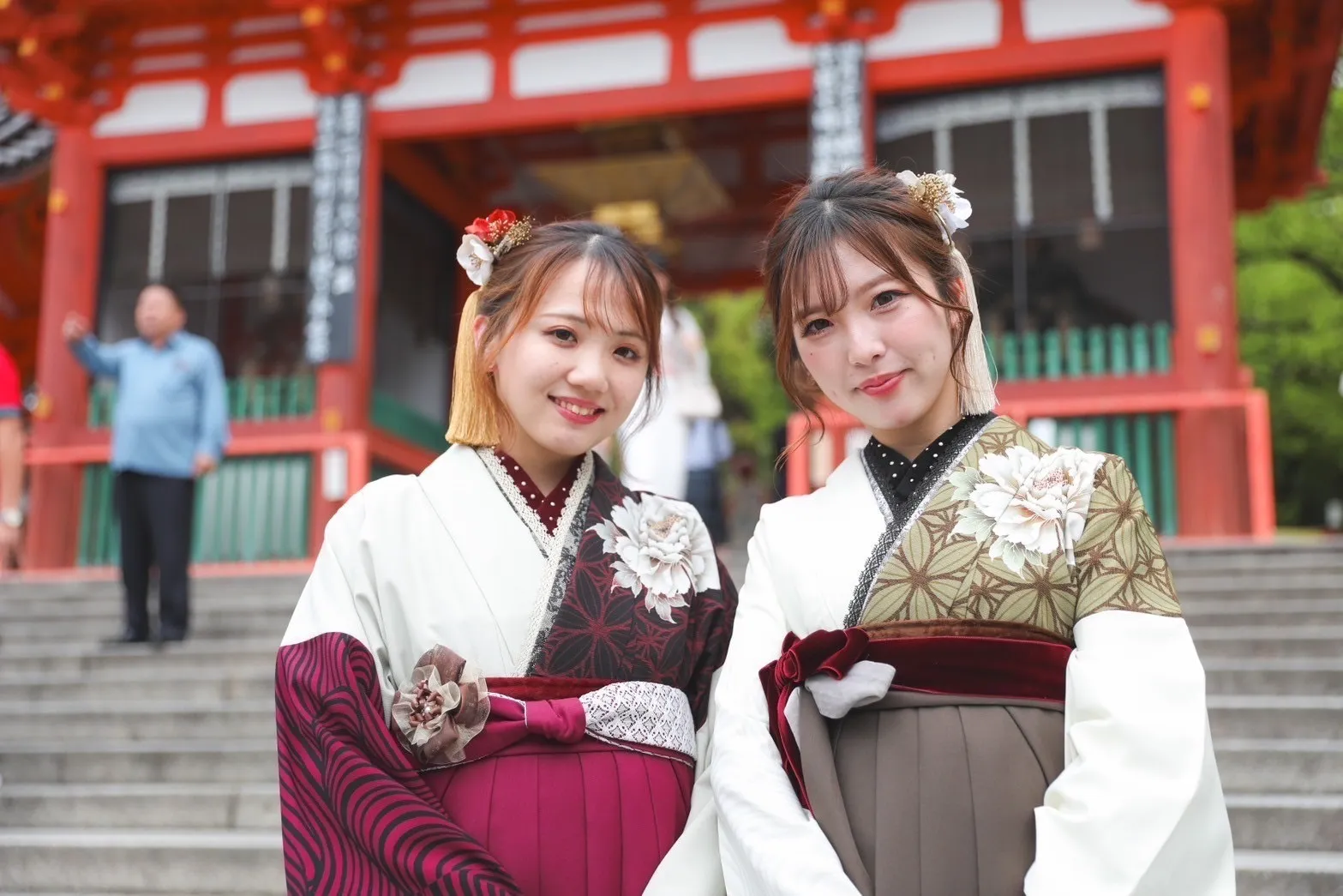 振袖レンタル　奈良　橿原　かわいい　おしゃれ　個性派　かわいい　かっこいい　くすみ　イマドキ　袴　かわいい袴