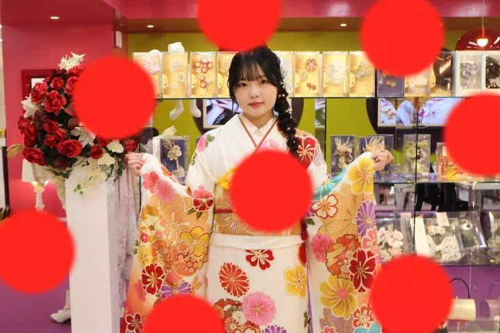 TAKAZEN神戸店　前撮り撮影会　イマドキ　カワイイ　コディネート　振袖　レンタル　袴　
