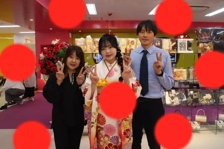 TAKAZEN神戸店　前撮り撮影会　イマドキ　カワイイ　コディネート　振袖　レンタル　袴　