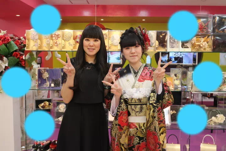 TAKAZEN神戸店　前撮り撮影会　イマドキ　カワイイ　コディネート　振袖　レンタル　袴　