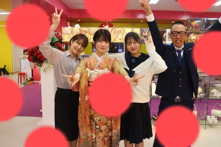 TAKAZEN神戸店　前撮り撮影会　イマドキ　カワイイ　コディネート　振袖　レンタル　袴　