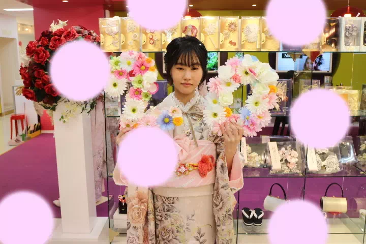 TAKAZEN神戸店　前撮り撮影会　イマドキ　カワイイ　コディネート　振袖　レンタル　袴　
