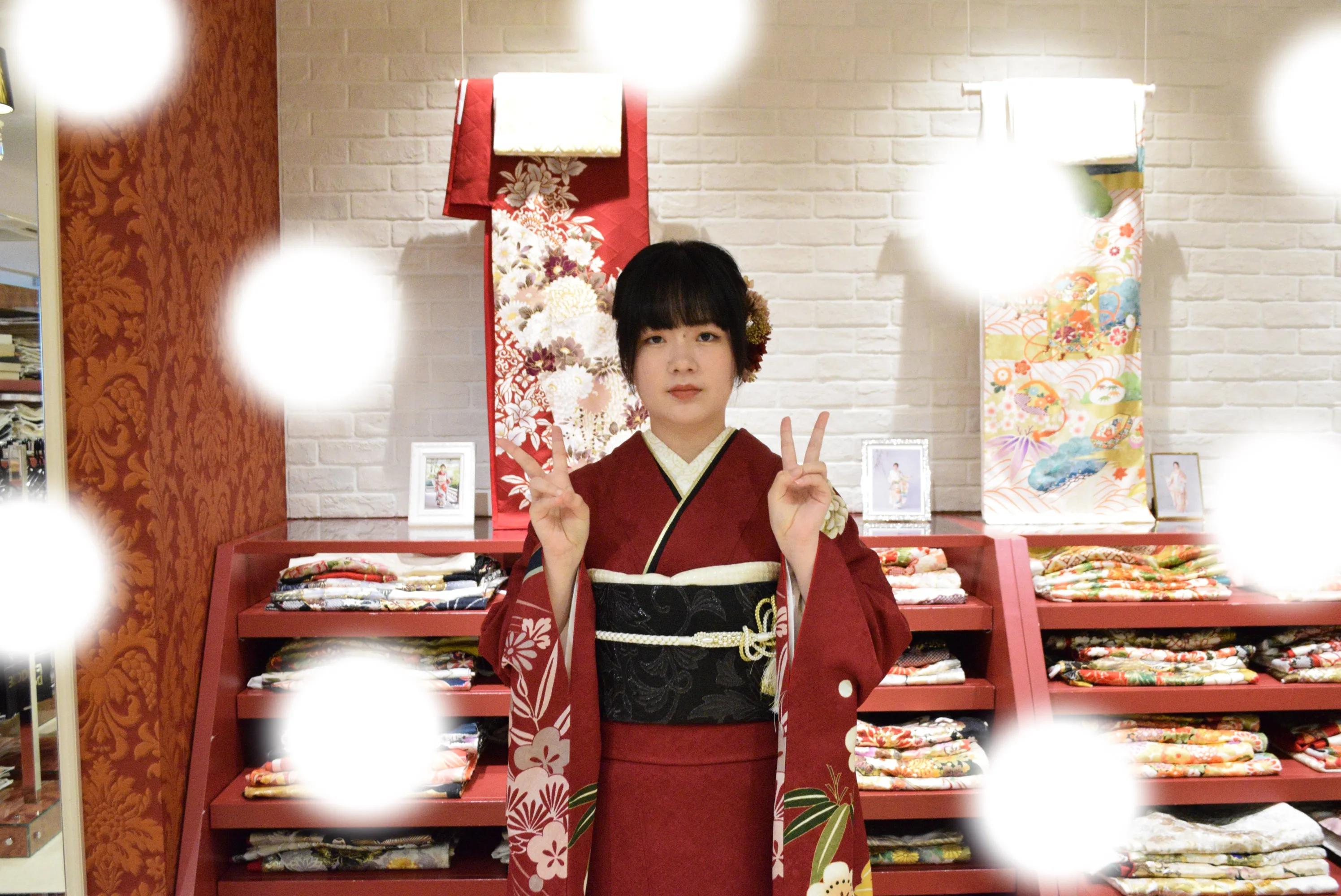 成人式　前撮り　梅田　袴　くすみカラー　かわいい　イマドキ　淡色　古典　タカゼン　撮影
