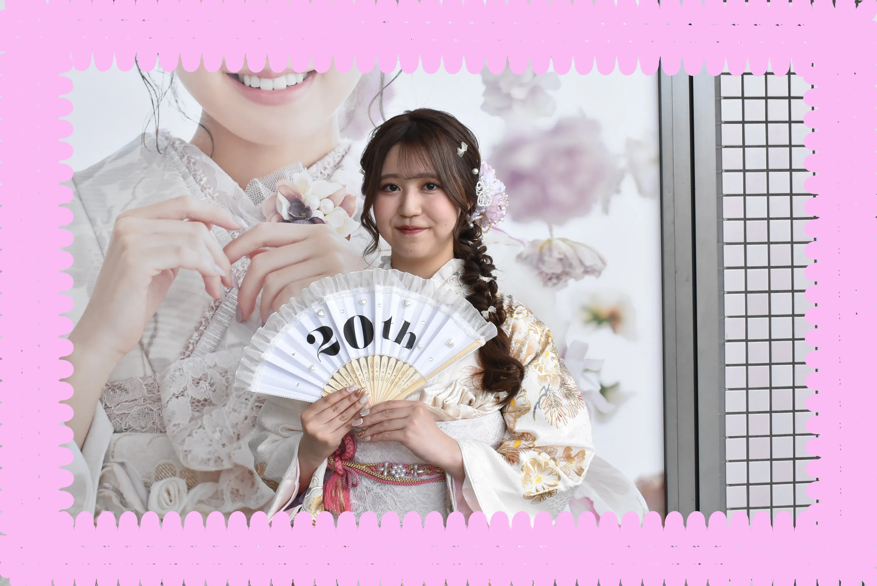 前撮り撮影会　堺店　TAKAZEN堺店　TAKAZENオリジナルお振袖　かわいい　定番古典　白金