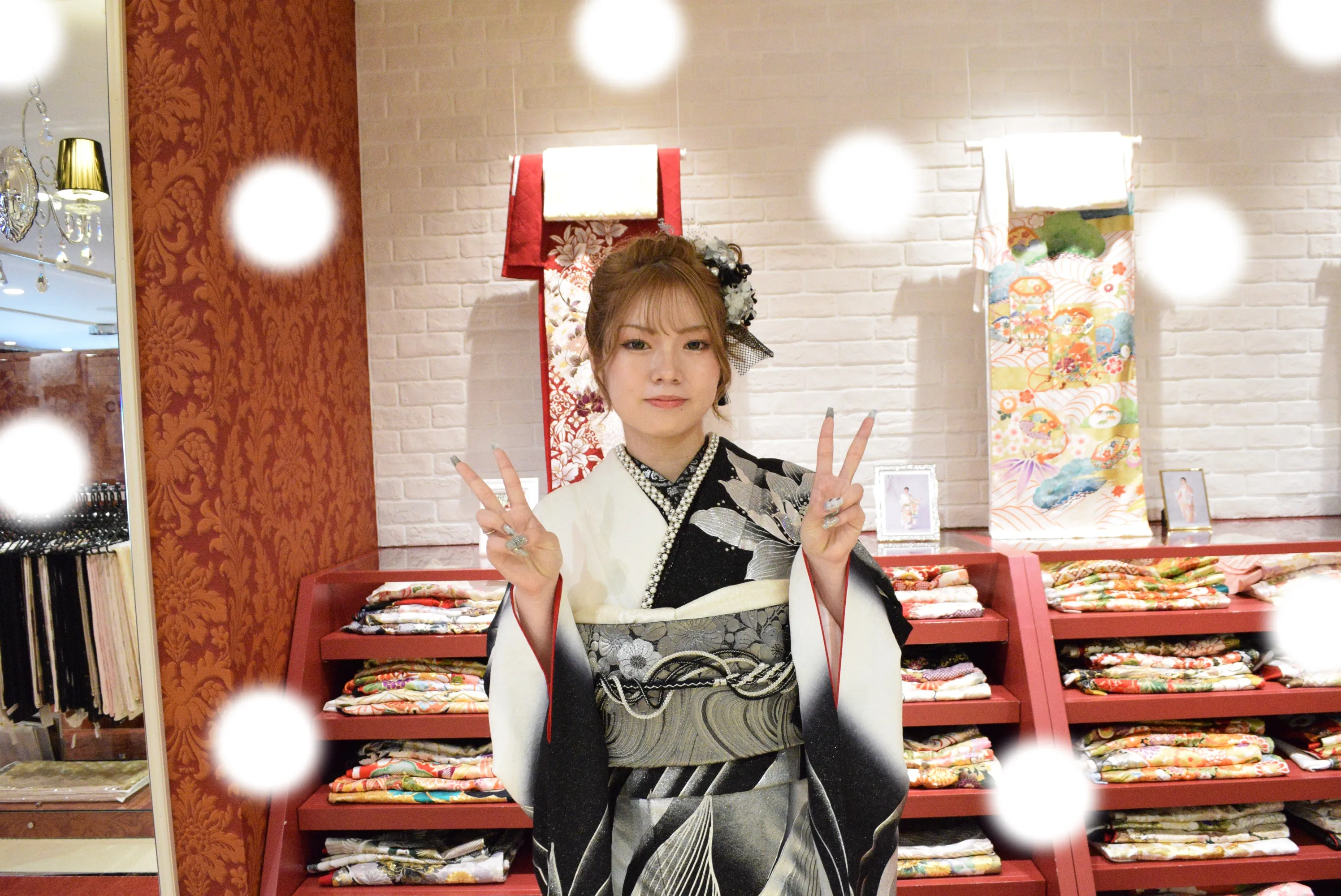 成人式　前撮り　梅田　袴　くすみカラー　かわいい　イマドキ　淡色　古典　タカゼン　撮影