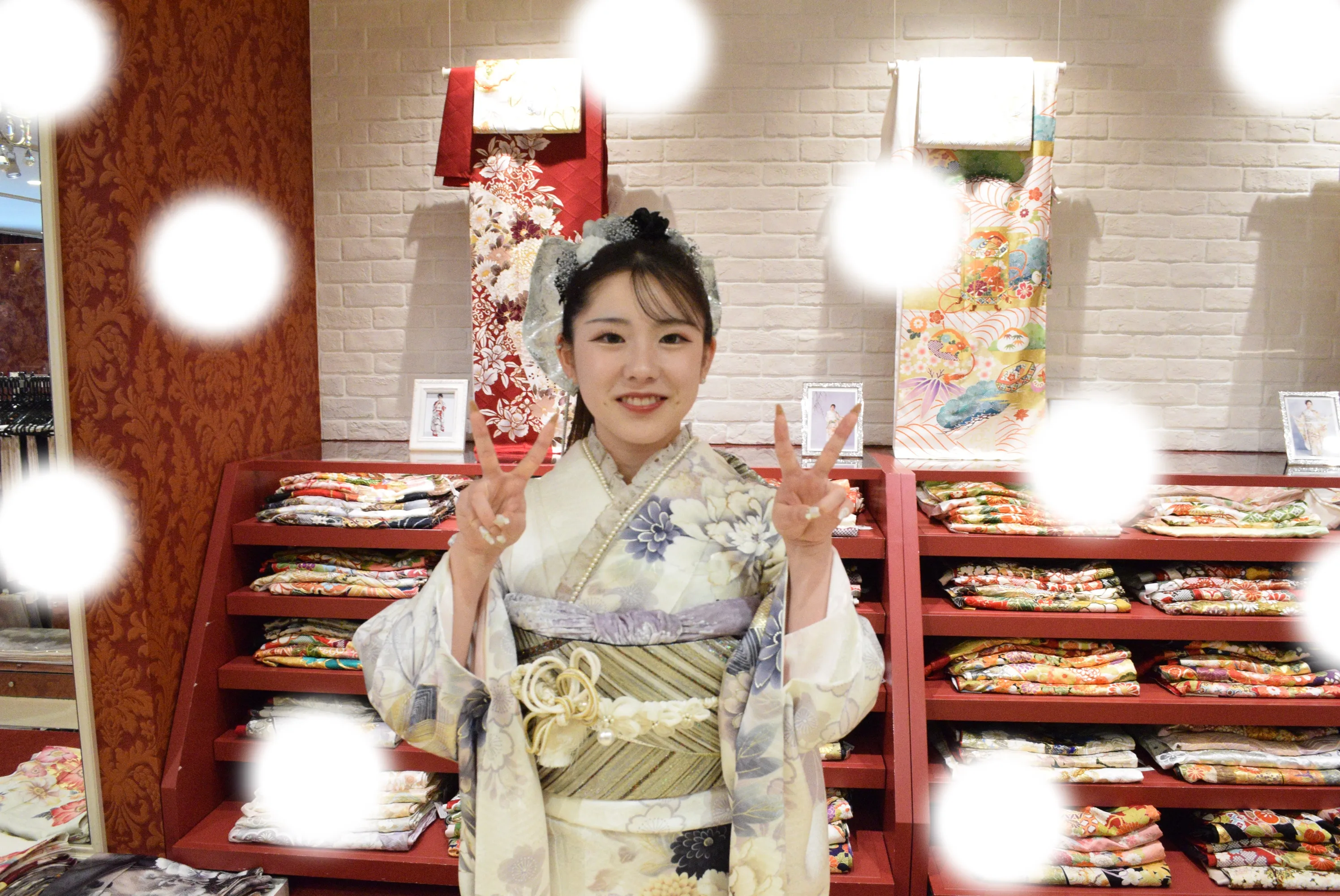 成人式　前撮り　梅田　袴　くすみカラー　かわいい　イマドキ　淡色　古典　タカゼン　撮影