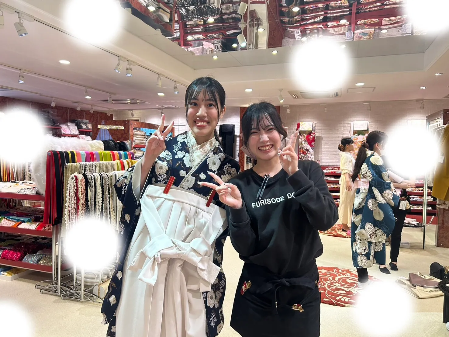 袴レンタル　振袖レンタル　卒業式　古典　新作　かわいい　くすみカラー