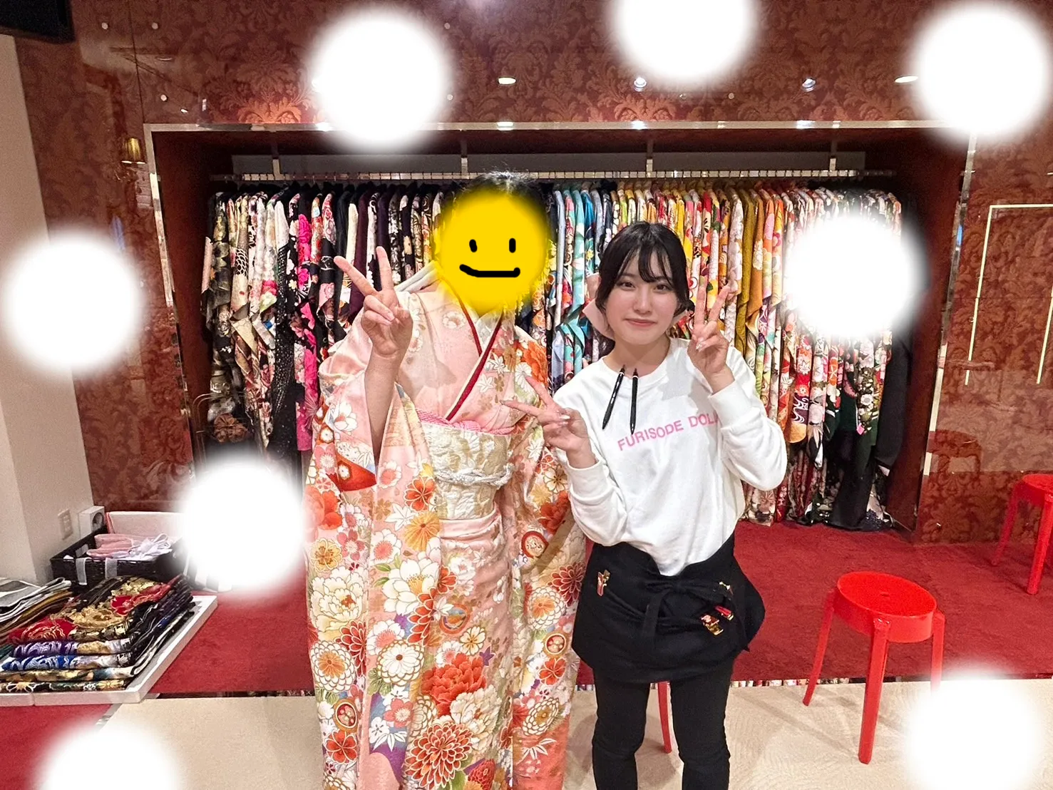 振袖レンタル　成人式　前撮り　安い　古典　ピンク