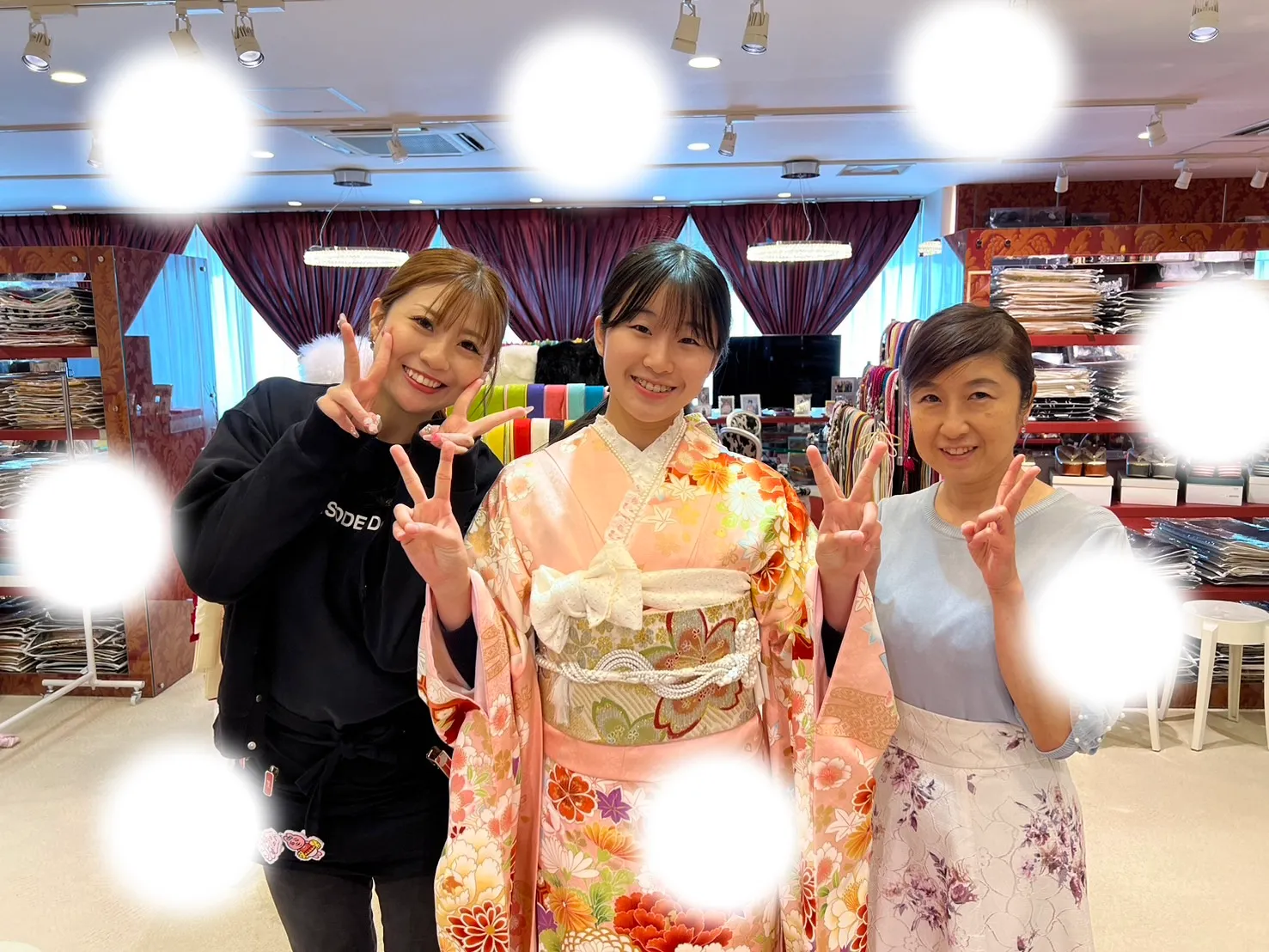 成人式　前撮り　梅田　袴　くすみカラー　かわいい　イマドキ　淡色　古典　タカゼン　撮影