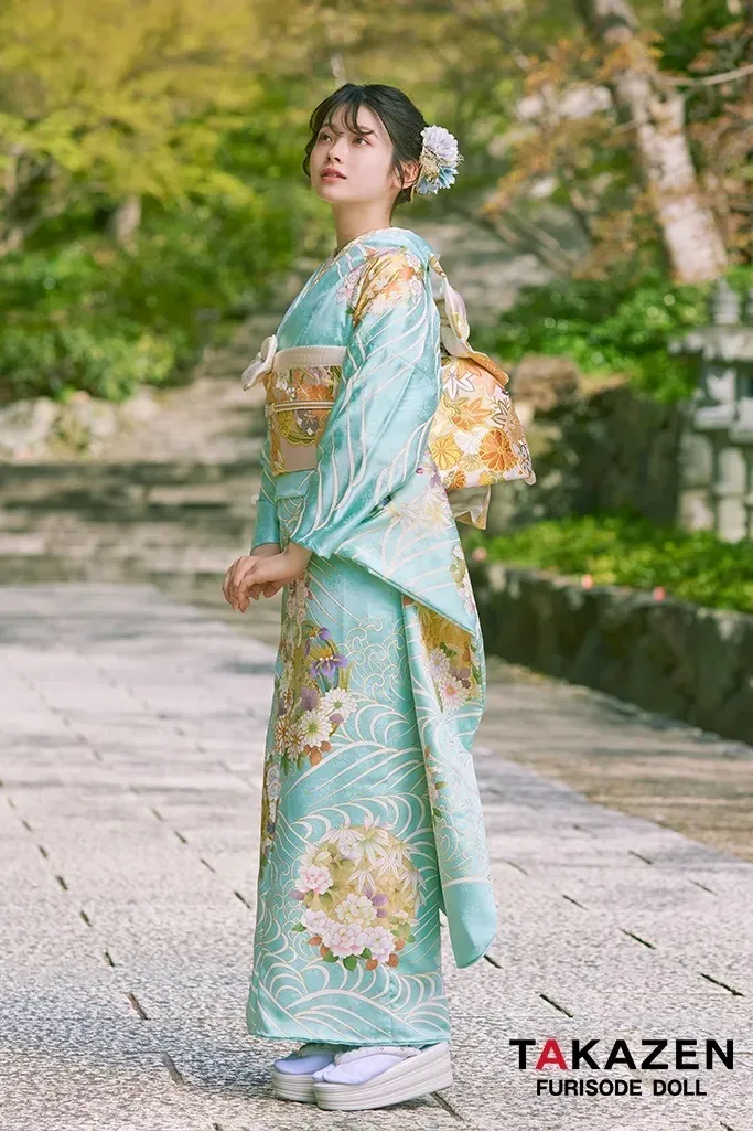 成人式　前撮り　梅田　袴　くすみカラー　かわいい　イマドキ　淡色　古典　タカゼン　撮影