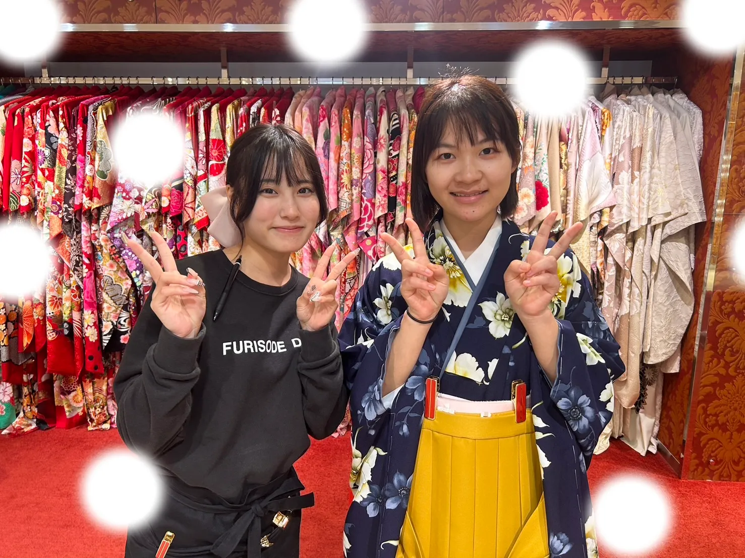 袴レンタル　振袖レンタル　かわいい　梅田　古典　王道