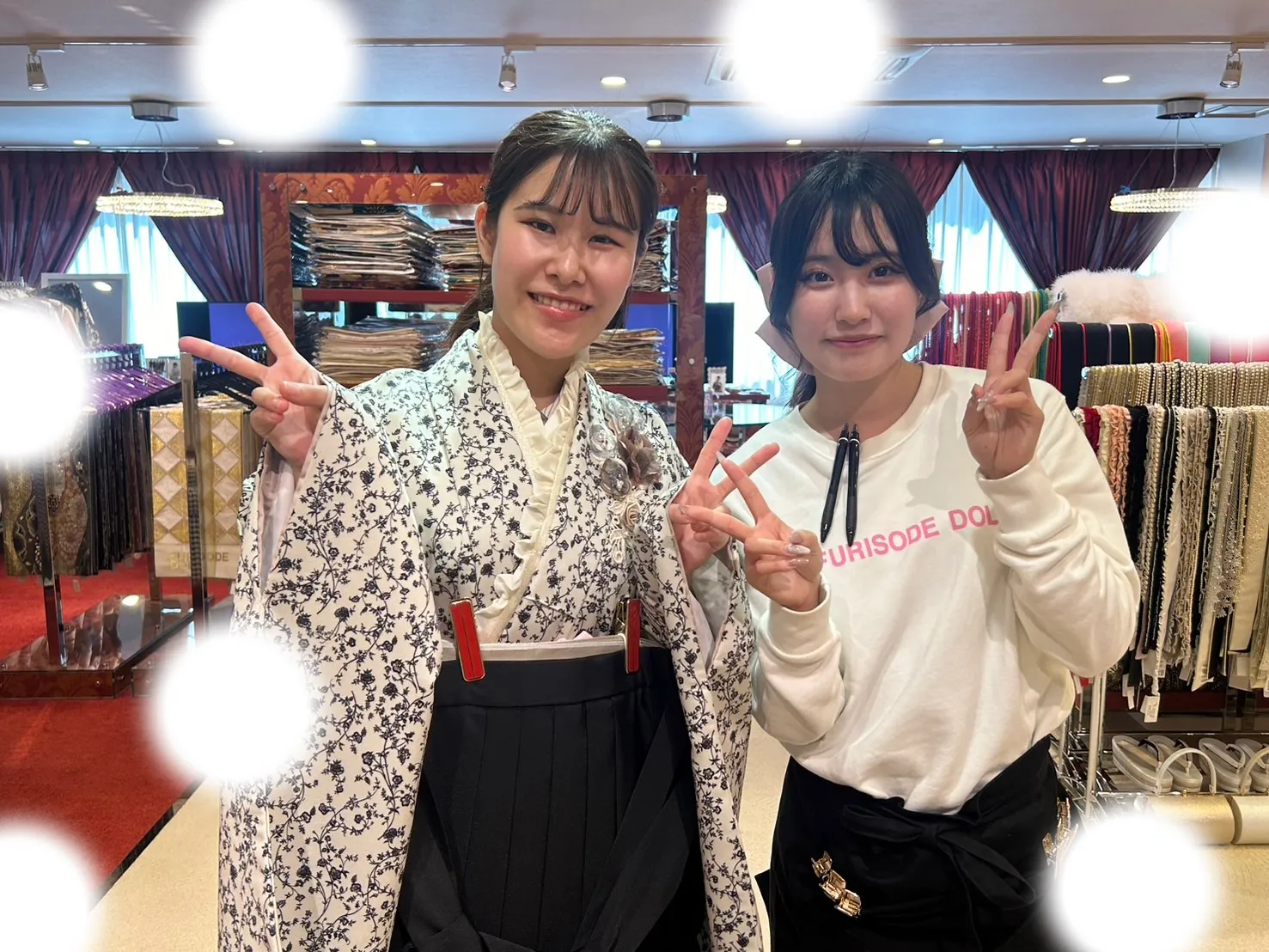 袴レンタル　卒業式　黒　かわいい　新作　くすみ　大阪　前撮り