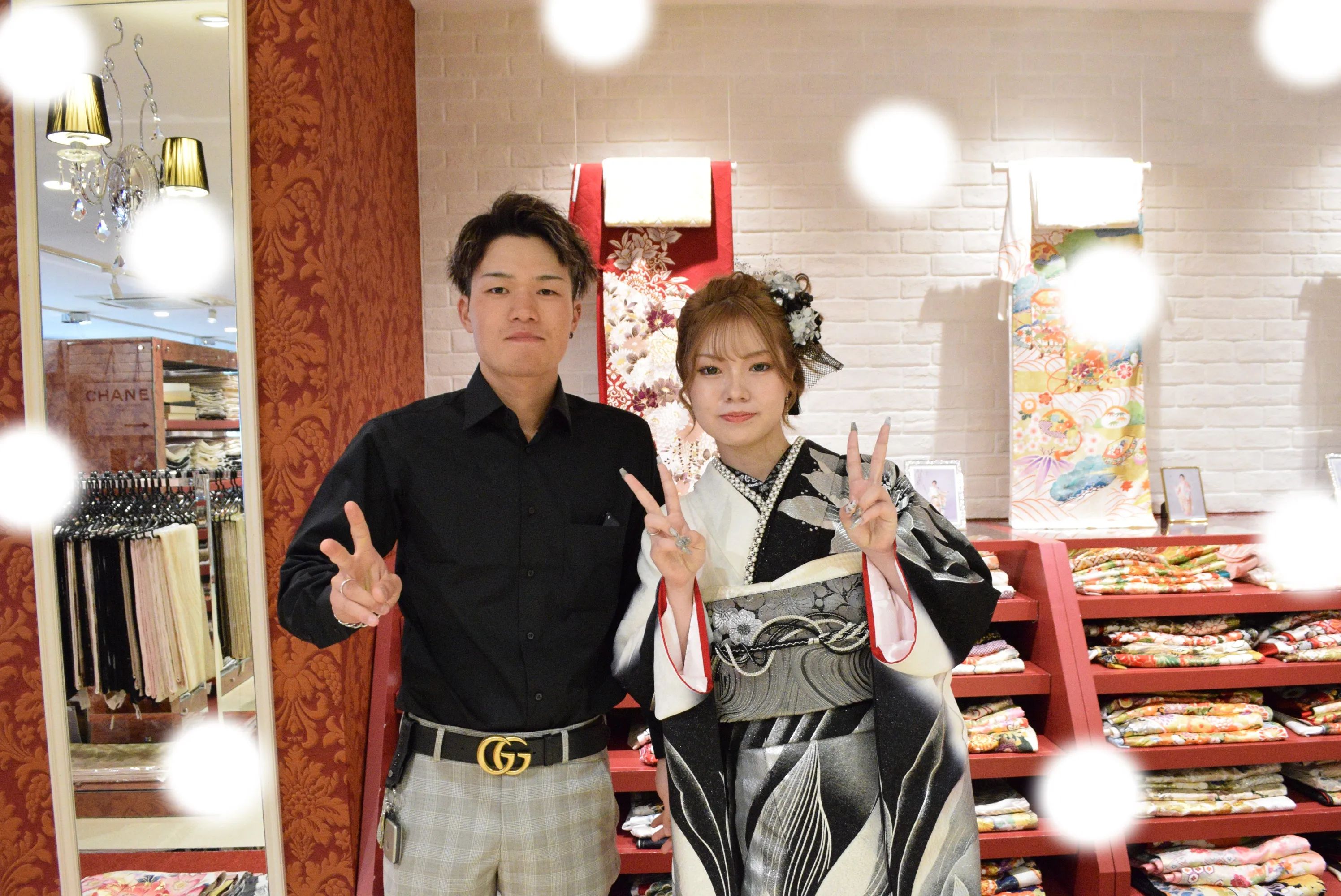成人式　前撮り　梅田　袴　くすみカラー　かわいい　イマドキ　淡色　古典　タカゼン　撮影