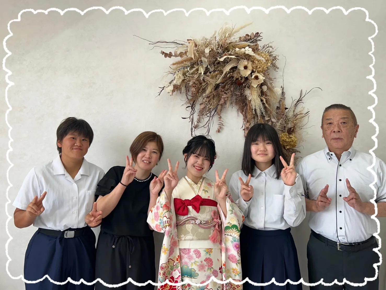 振袖　レンタル　橿原　前撮り　古典柄　白　ピンク　豪華　可愛い