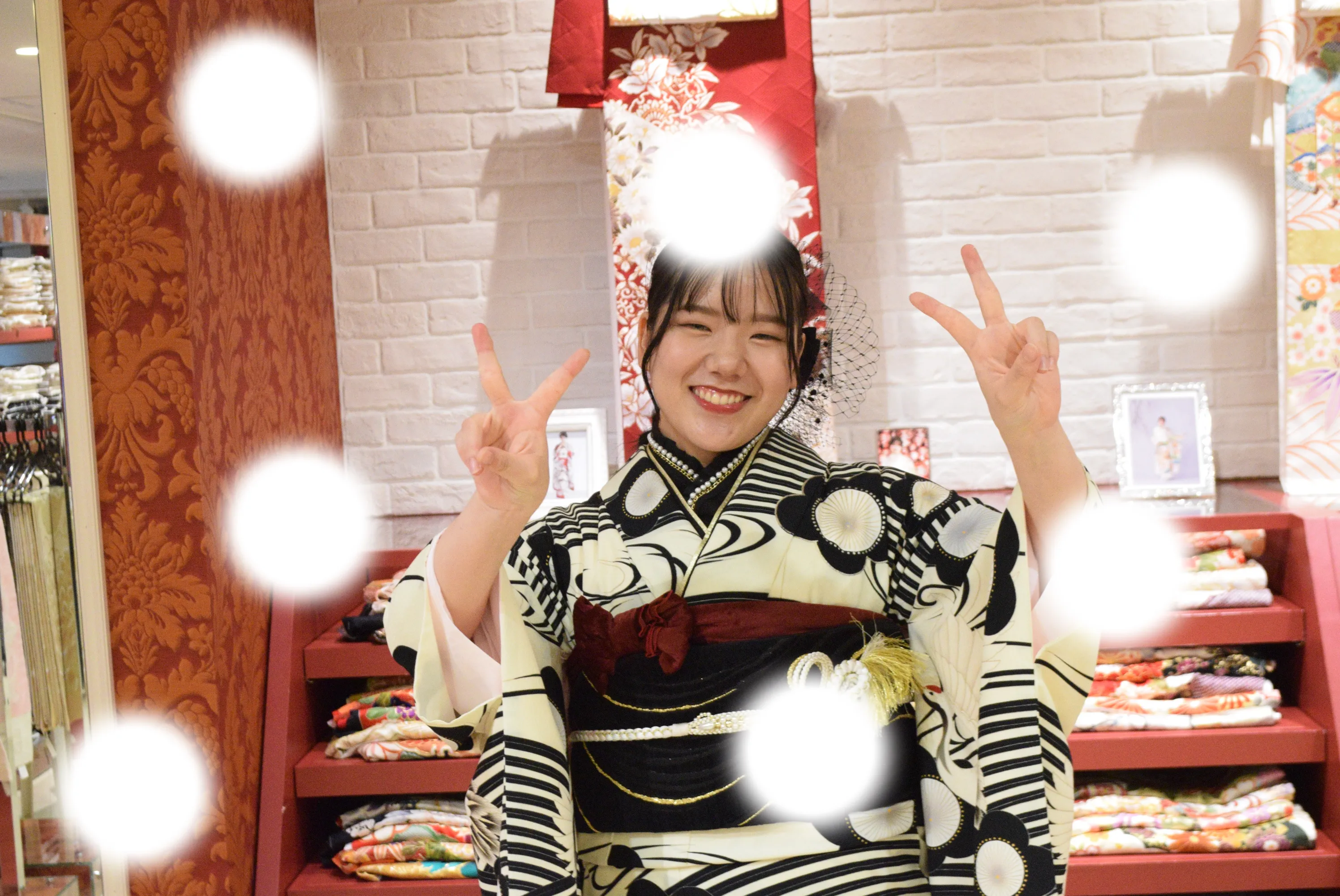成人式　前撮り　梅田　袴　くすみカラー　かわいい　イマドキ　淡色　古典　タカゼン　撮影