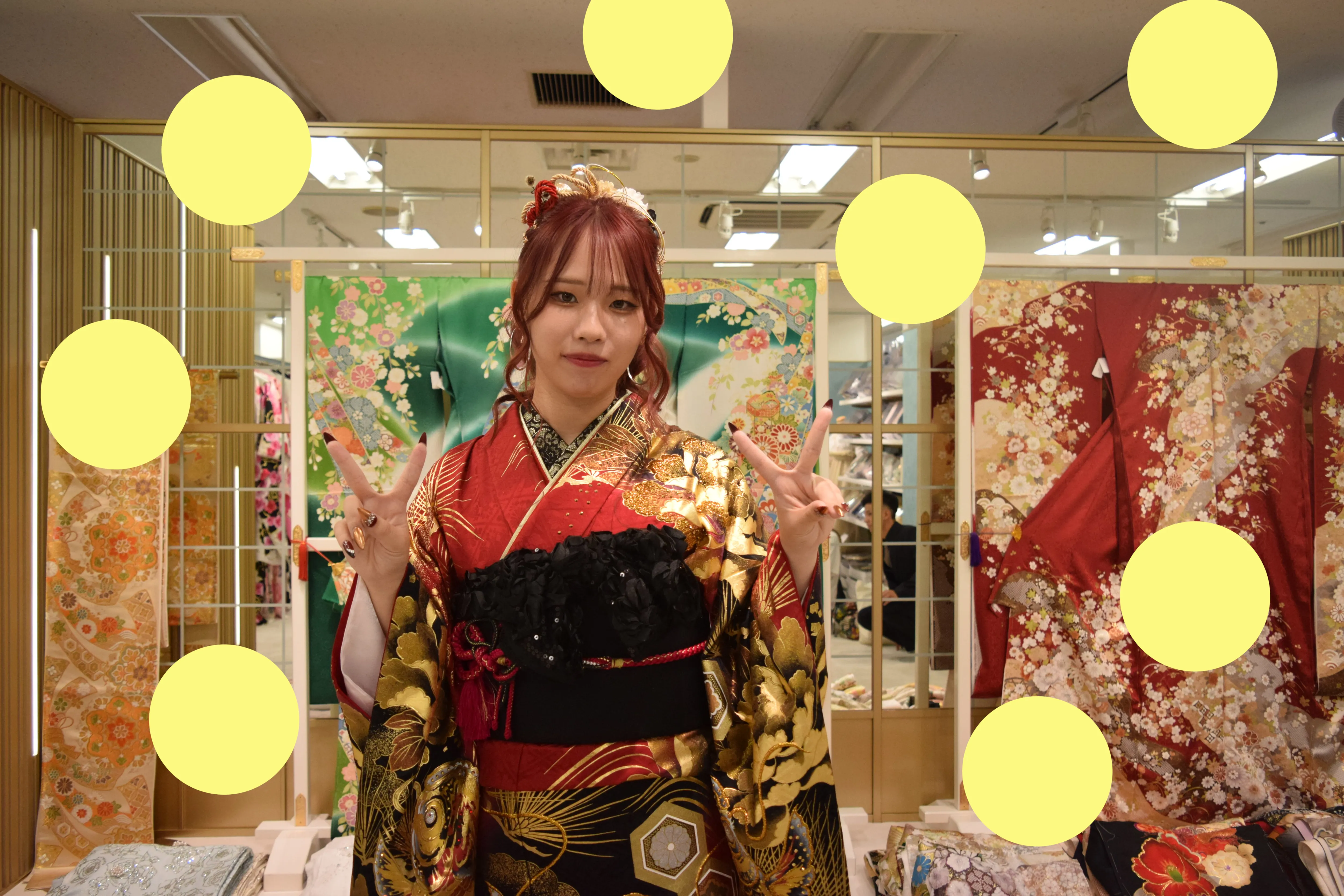 振袖レンタル　成人式　ジャパンモード　派手な振袖　かっこいい振袖　キラキラ振袖　なんば　心斎橋　天王寺