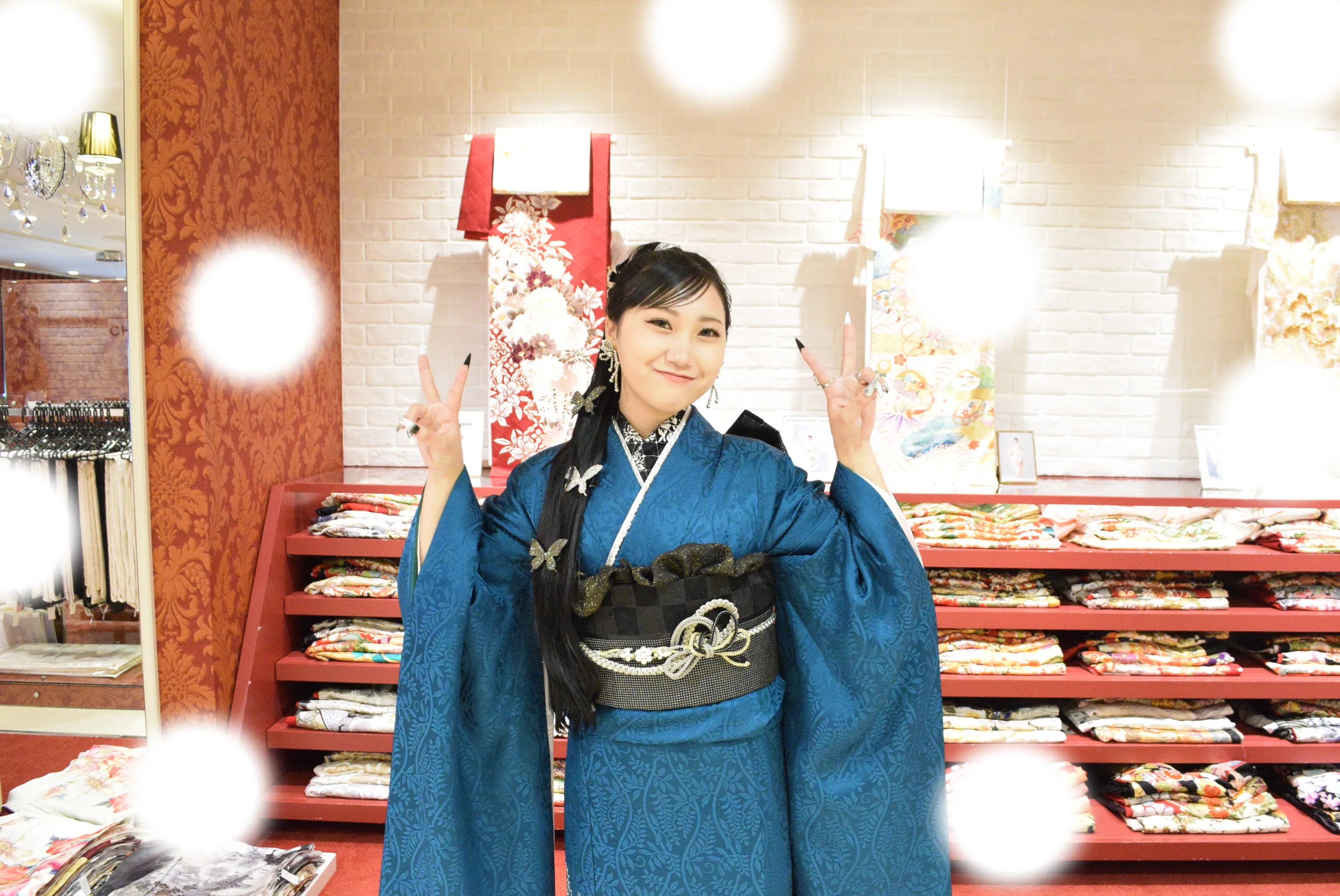 成人式　前撮り　梅田　袴　くすみカラー　かわいい　イマドキ　淡色　古典　タカゼン　撮影