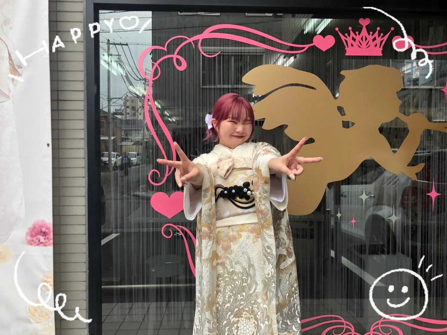 振袖　レンタル　奈良　前撮り　くすみ古典　白/銀色（シルバー）おしゃれ　かっこいい　豪華