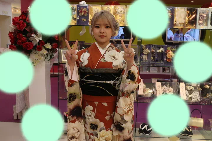 TAKAZEN神戸店　前撮り撮影会　イマドキ　カワイイ　コディネート　振袖　レンタル　袴　
