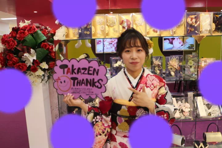 TAKAZEN神戸店　前撮り撮影会　卒業式　袴　古典　イマドキ　カワイイ　コディネート