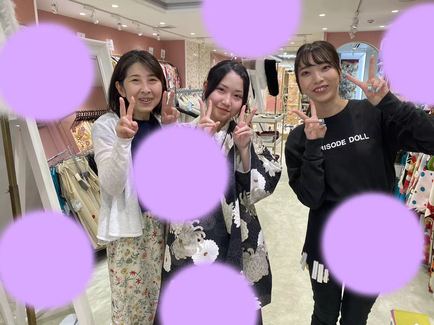 TAKAZEN姫路店　姫路市　成人式　卒業式　袴　振袖　イマドキ振袖　香音　袴レンタル　モノトーン　