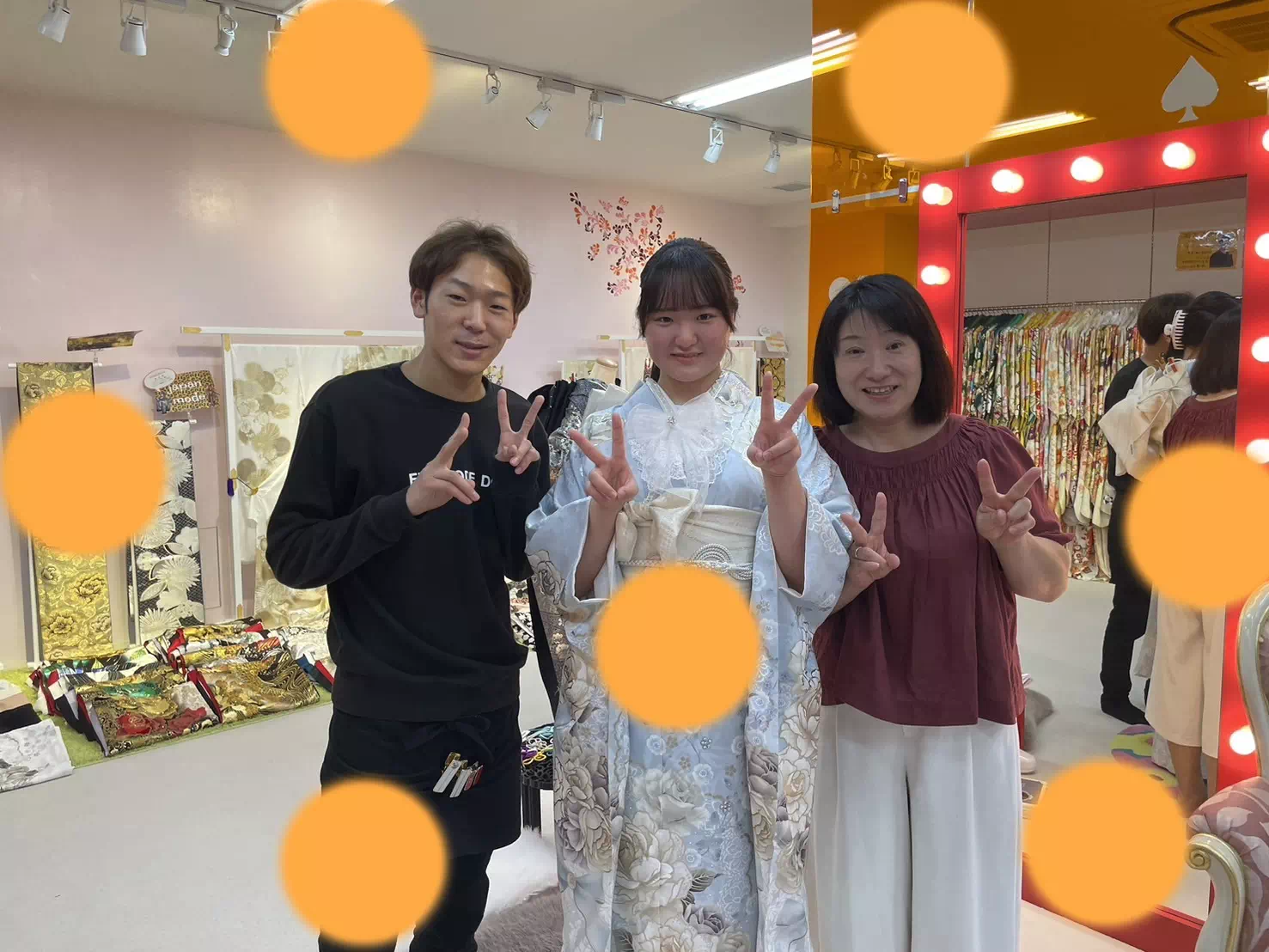 TAKAZEN神戸店　前撮り撮影会　イマドキ　カワイイ　コディネート　振袖　レンタル　袴　