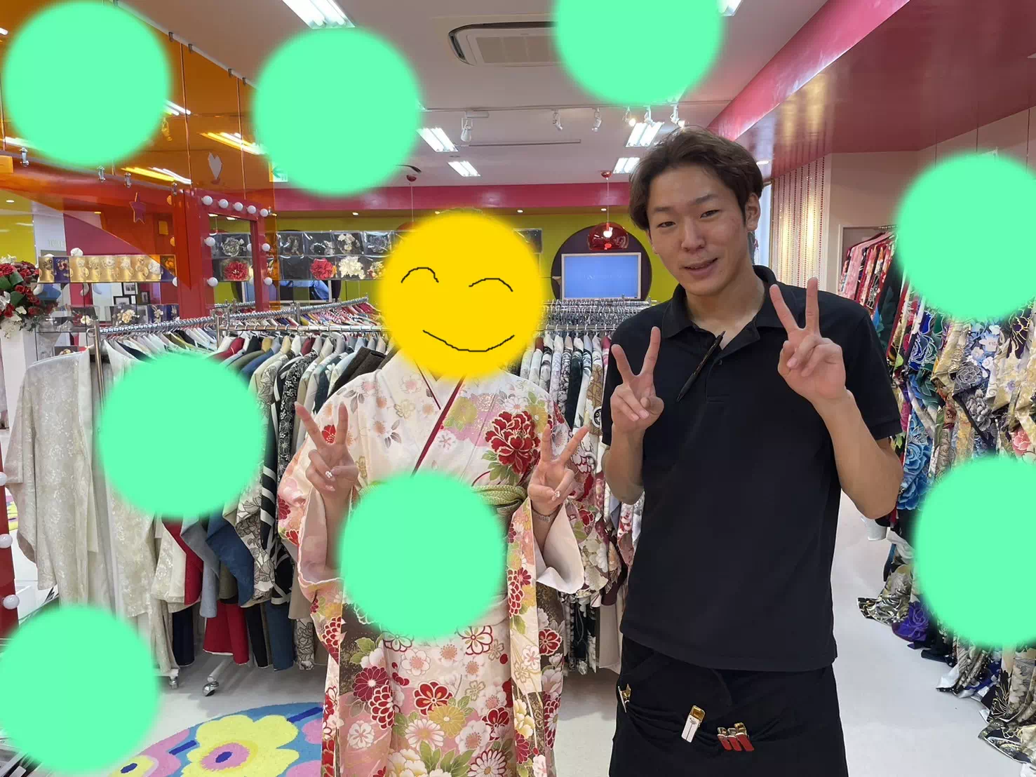 TAKAZEN神戸店　振袖レンタル　かわいい　正統派古典　結婚式　振袖