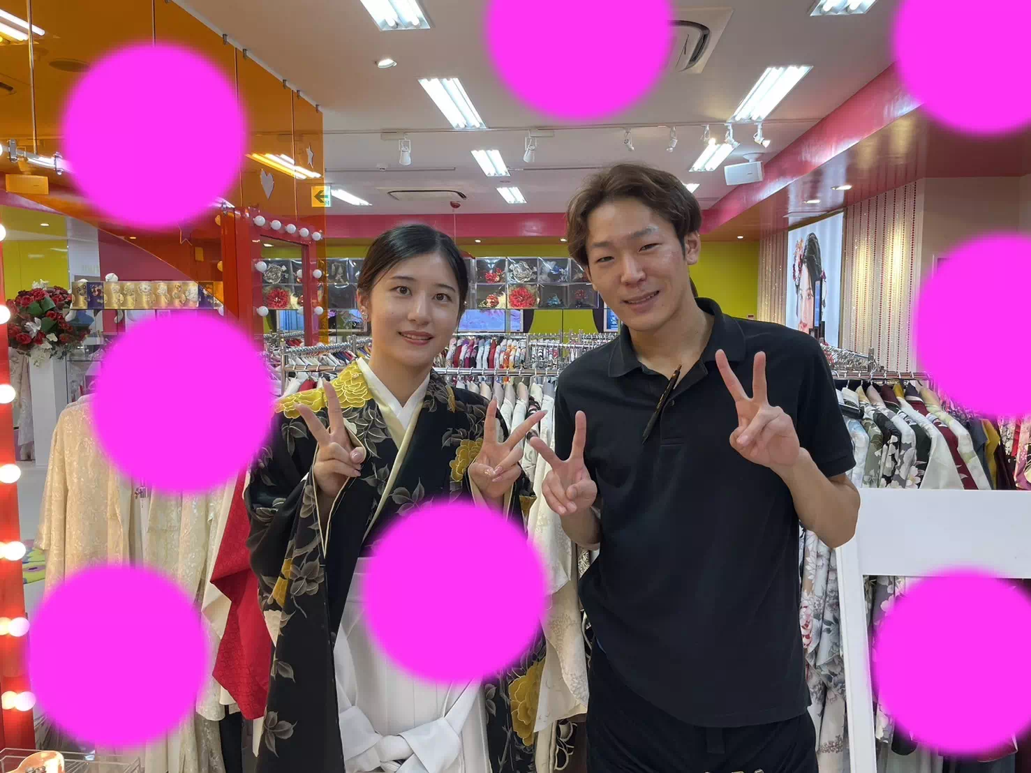 TAKAZEN神戸店　袴レンタル　卒業式袴　かわいい　かっこいい　