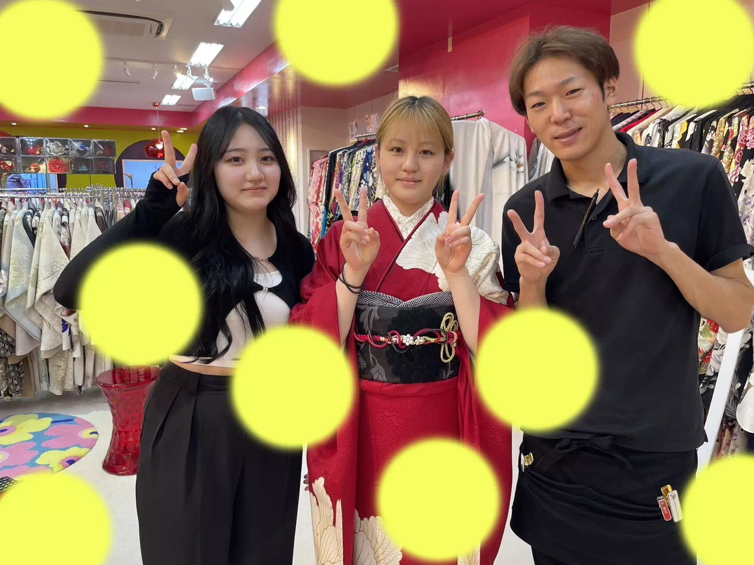 成人式　振袖　レンタル　赤　かっこいい　シンプル　オシャレ　TAKAZEN　神戸三宮店