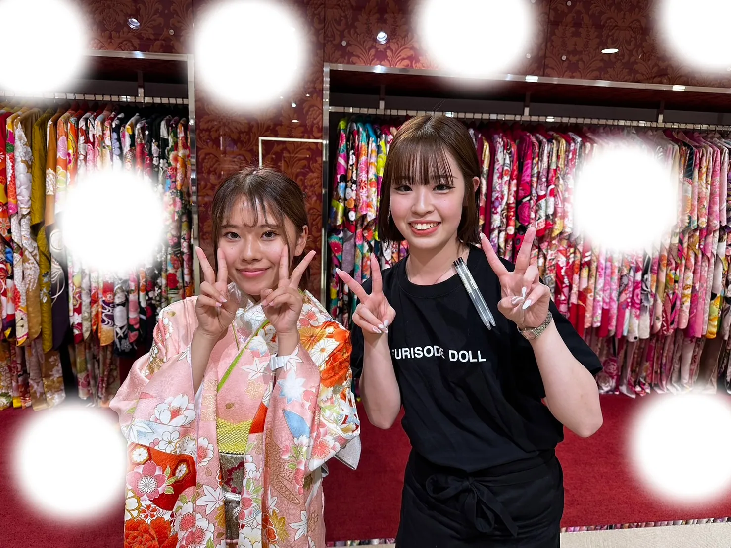 【TAKAZEN梅田本店】♡17日　安くて可愛いピンク古典柄のお振袖姫ちゃん♡